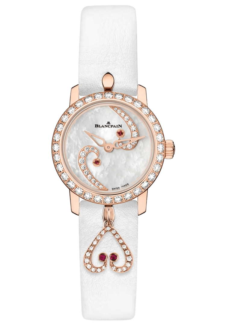 Blancpain 0063A 2954 63A Ladybird Ultraplate Diamond Red Gold Mother of Pearl Ladies