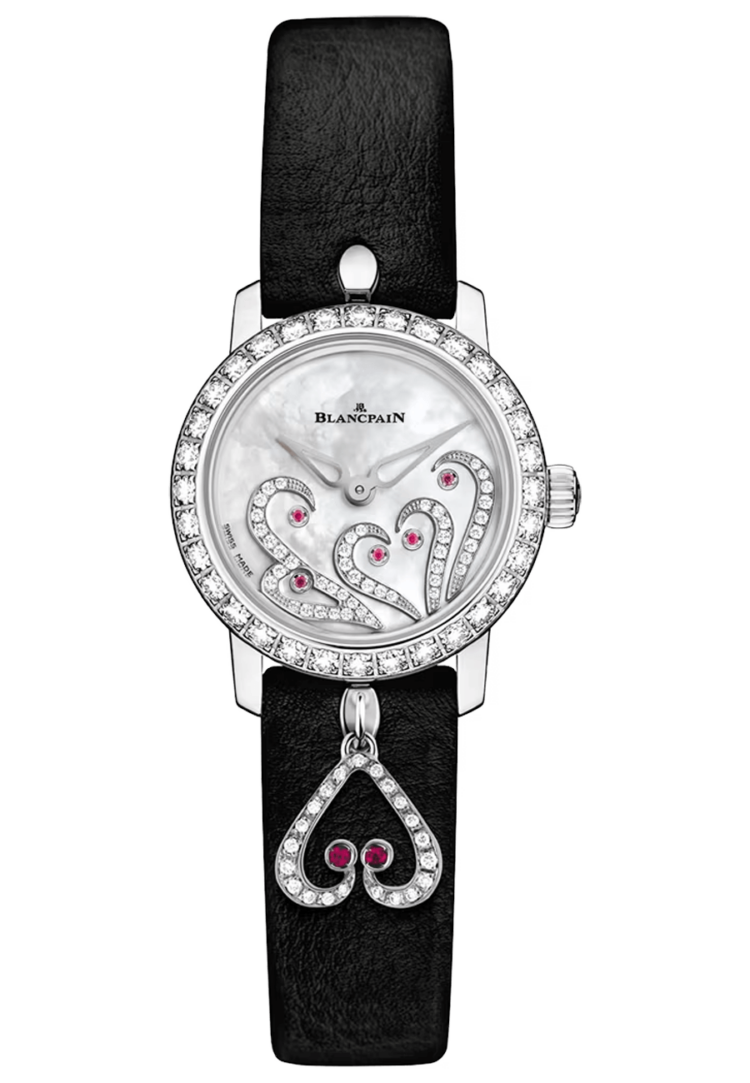 Blancpain 0063B 1954 63A Ladybird Ultraplate White Gold Mother of Pearl Diamond Ladies Main image