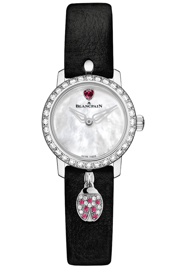 Blancpain 0063D 1954 63A Ladybird Ultraplate Mother of Pearl White Gold Diamond Ladies
