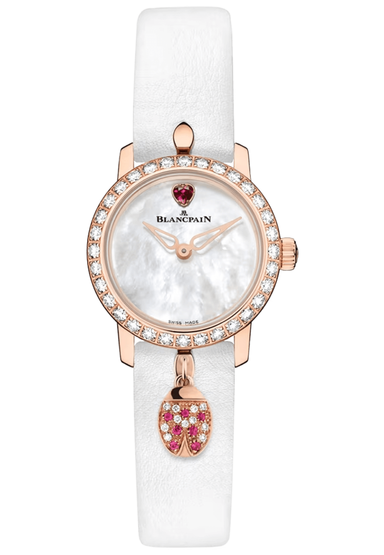 Blancpain 0063D 2954 63A Ladybird Ultraplate Mother of Pearl Red Gold Diamond Ladies Main image