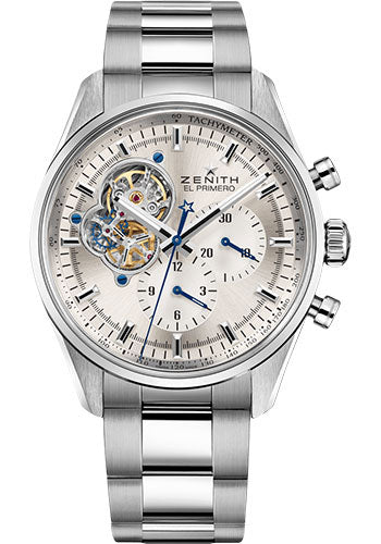 Zenith 03.2040.4061/01.M2040 Chronomaster El Primero Open Steel - Silver Dial - Stainless Steel Bracelet Main image