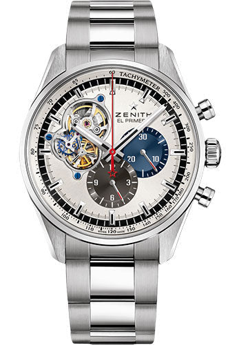 Zenith 03.2040.4061/69.M2040 Chronomaster El Primero Open Steel - Silver Dial - Stainless Steel Bracelet Main image
