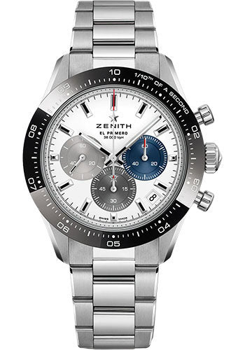 Zenith 03.3100.3600/69.M3100 Chronomaster Sport Steel And Ceram - White Matte Dial - Steel Bracelet Main image