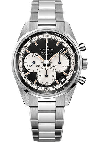 Zenith 03.3200.3600/21.M3200 Chronomaster Original Steel - Black Matte Dial - Steel Bracelet Main image