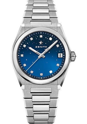 Zenith 03.9200.670/01.MI001 Defy Midnight Steel - Gradient Blue Dial - Metal Bracelet Main image