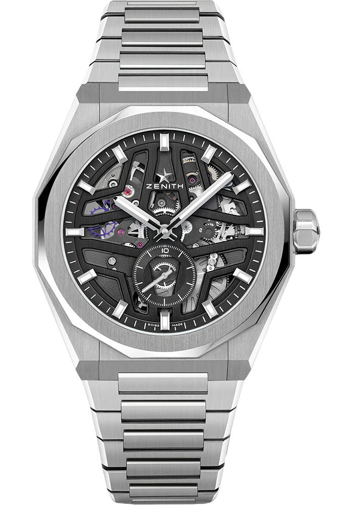 Zenith 03.9300.3620/78.I001 Defy Skyline Skeleton 41mm Steel Case - Openworked Dial - Stainless Steel Bracelet Main image