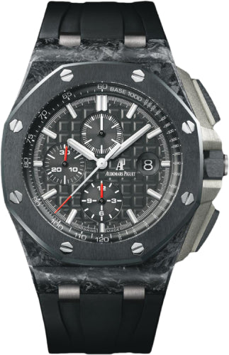 Audemars Piguet Royal Oak Offshore 26550AU.OO.A002CA.01 Tourbillon Chronograph 44mm Black Index Forged Carbon Rubber