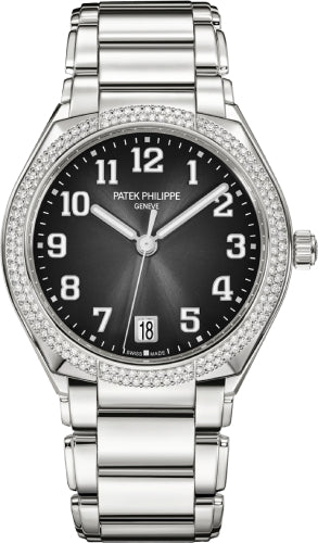 Patek Philippe Twenty-4 7300/1200A-010 Twenty~4 Ladies Stainless Steel Grey Sunburst Dial