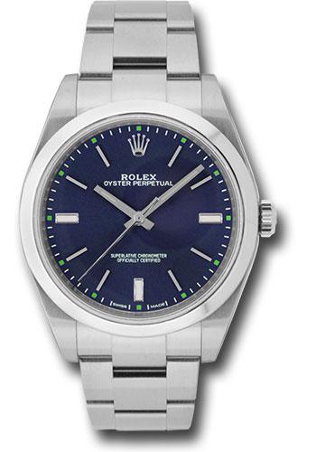 Rolex Oyster Perpetual 114300 Steel 39 Domed Bezel - Blue Index Dial - blio