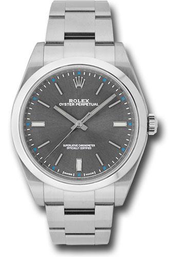 Rolex Oyster Perpetual 114300 Steel 39 Domed Bezel - Dark Rhodium Index Dial - drio Main image