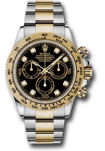 Rolex Cosmograph Daytona 116503 Yellow Rolesor 40 Black Diamond Dial - bkd