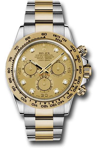 Rolex Cosmograph Daytona 116503 Yellow Rolesor 40 Champagne Diamond Dial - chd