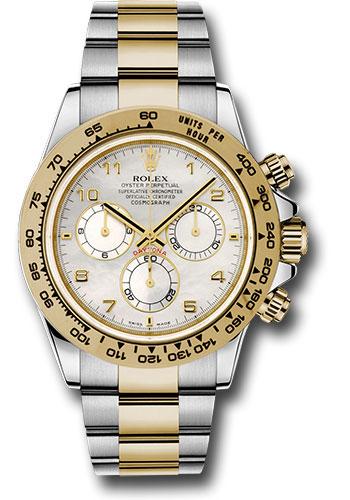 Rolex Cosmograph Daytona 116503 Yellow Rolesor 40 White Mother-Of-Pearl Arabic Dial - ma