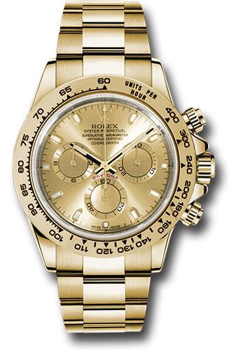 Rolex Cosmograph Daytona 116508 Yellow Gold 40 Champagne Index Dial - chi