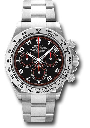 Rolex Cosmograph Daytona 116509 White Gold 40 Black Arabic Dial - bk