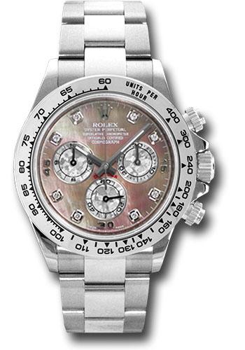 Rolex Cosmograph Daytona 116509 White Gold 40 Dark Mother-Of-Pearl Diamond Dial - dkltmd Main image