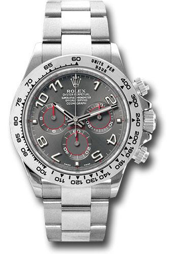 Rolex Cosmograph Daytona 116509 White Gold 40 Grey Arabic Dial - gra