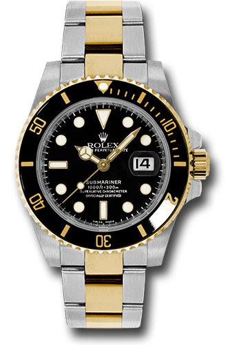 Rolex Submariner 116613 Steel and Gold Rolesor Date Black Dial - bk