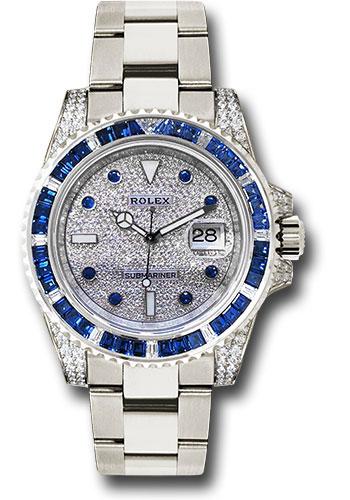 Rolex Submariner 116659 White Gold Date Sapphire And Diamond Bezel - Diamond Paved Dial - SABR dps
