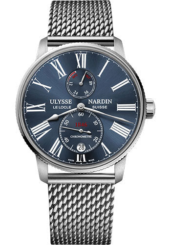 Ulysse Nardin Marine Torpilleur 42mm - Steel Case - Blue Dial - Steel Bracelet Main image