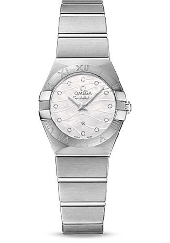 Omega Constellation 123.10.24.60.55.003 Quartz 24mm Steel Case - White Mother-Of-Pear Diamond Dial Main image