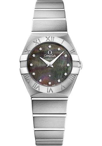Omega Constellation 123.10.24.60.57.003 Quartz Tahiti 24mm Steel Case - Tahiti Mother-Of-Pearl Diamond Dial