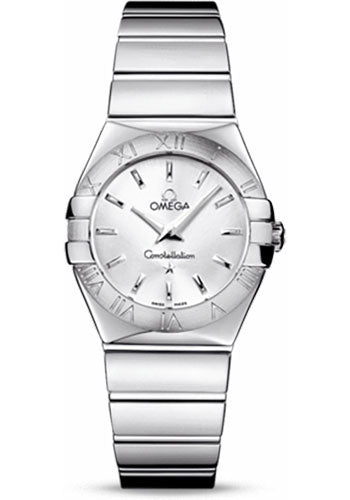 Omega Constellation 123.10.27.60.02.002 Ladies Polished Quartz 27mm Polished Steel Case - Silver Dial - Steel Bracelet Main image