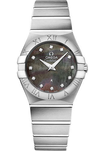 Omega Constellation 123.10.27.60.57.003 Quartz Tahiti - 27mm Steel Case - Tahiti Mother-Of-Pearl Diamond Dial