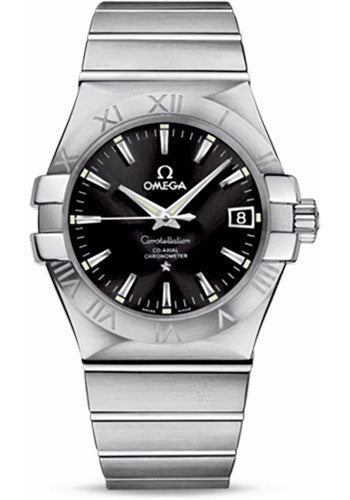 Omega Constellation 123.10.35.20.01.001 Gents Chronometer 35mm Brushed Steel Case - Black Dial