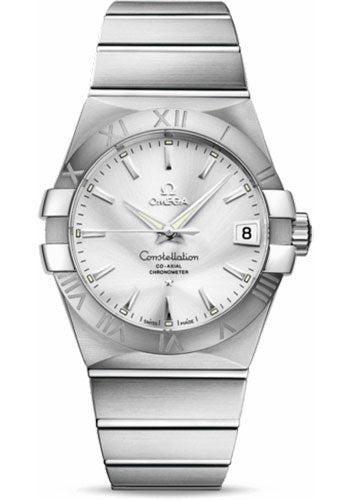 Omega Constellation 123.10.38.21.02.001 Gents Chronometer 38mm Brushed Steel Case - Silver Dial Main image