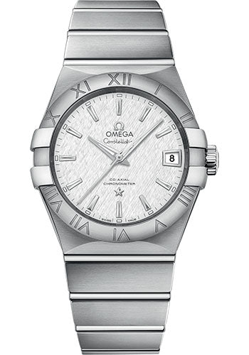 Omega Constellation 123.10.38.21.02.004 Co-Axial 38mm Steel Case - White -Silvery Dial