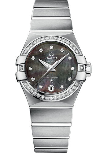 Omega Constellation 123.15.27.20.57.003 Co-Axial Tahiti 27mm Steel Case - Tahiti Mother-Of-Pearl Diamond Dial