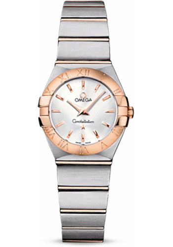 Omega Constellation 123.20.24.60.02.001 Ladies Quartz 24mm Brushed Steel And Red Gold Case - Silver Dial Main image