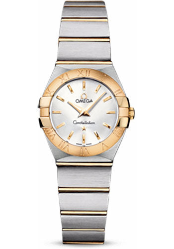 Omega Constellation 123.20.24.60.02.002 Ladies Quartz 24mm Brushed Steel And Yellow Gold Case - Silver Dial Main image