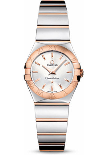 Omega Constellation 123.20.24.60.02.003 Ladies Polished Quartz 24mm Polished Steel And Red Gold Case - Silver Dial - Steel And Red Gold Bracelet Main image