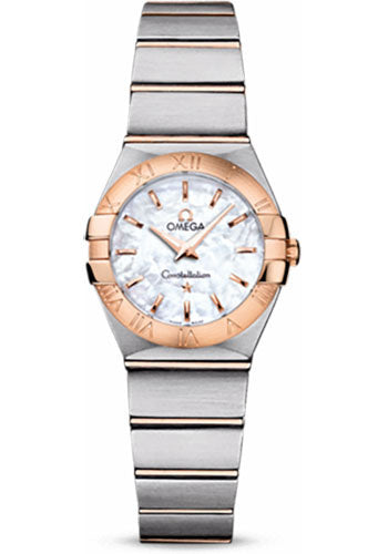 Omega Constellation 123.20.24.60.05.001 Ladies Quartz 24mm Brushed Steel And Red Gold Case - Mother-Of-Pearl Dial