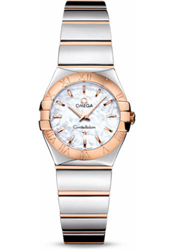 Omega Constellation 123.20.24.60.05.003 Ladies Polished Quartz 24mm Polished Steel And Red Gold Case - Mother-Of-Pearl Dial - Steel And Red Gold Bracelet Main image