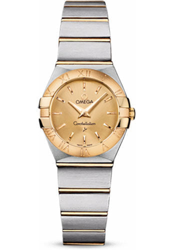 Omega Constellation 123.20.24.60.08.001 Ladies Quartz 24mm Brushed Steel And Yellow Gold Case - Champagne Dial Main image