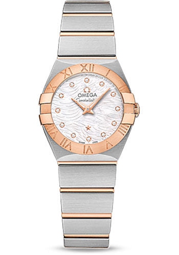 Omega Constellation 123.20.24.60.55.007 Quartz 24mm Steel Case - 18K Red Gold Bezel - Mother-Of-Pearl Diamond Dial Main image