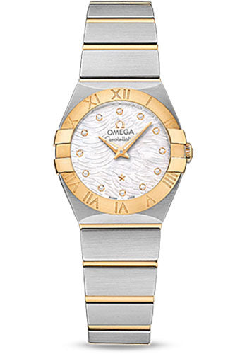 Omega Constellation 123.20.24.60.55.008 Quartz 24mm Steel Case - 18K Yellow Gold Bezel - Mother-Of-Pearl Diamond Dial Main image
