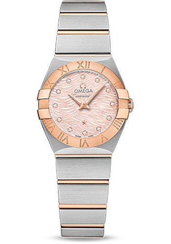 Omega Constellation 123.20.24.60.57.003 Quartz 24mm Steel Case - 18K Red Gold Bezel - Pink Mother-Of-Pearl` Diamond Dial Main image