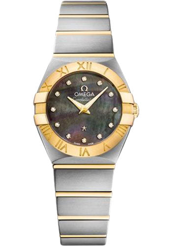 Omega Constellation 123.20.24.60.57.006 Quartz Tahiti 24mm Steel And Yellow Gold Case - Tahiti Mother-Of-Pearl Diamond Dial