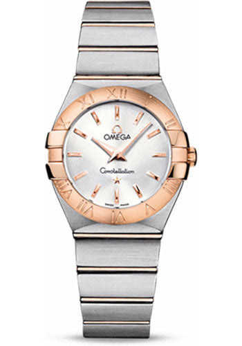 Omega Constellation 123.20.27.60.02.001 Ladies Quartz 27mm Brushed Steel And Red Gold Case - Silver Dial Main image