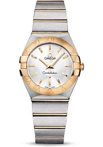 Omega Constellation 123.20.27.60.02.002 Ladies Quartz 27mm Brushed Steel And Yellow Gold Case - Silver Dial Main image