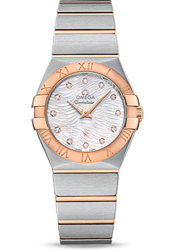 Omega Constellation 123.20.27.60.55.007 Quartz 27mm Steel Case - 18K Red Gold Bezel - Mother-Of-Pearl Diamond Dial Main image