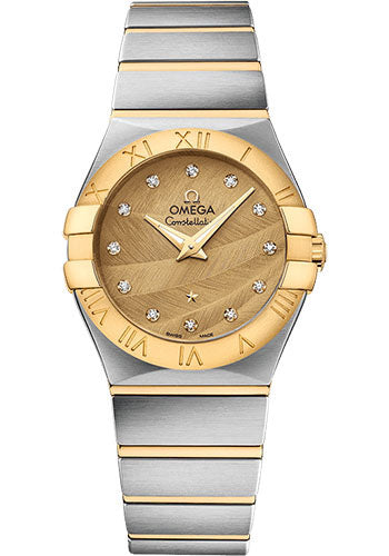 Omega Constellation 123.20.27.60.58.003 Quartz 27mm Steel And Yellow Gold Case - Sandy Champagne Dial