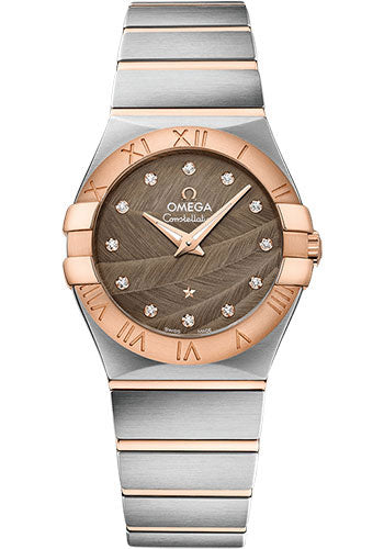 Omega Constellation 123.20.27.60.63.003 Quartz - 27mm Steel And Red Gold Case - Brown Dial Main image