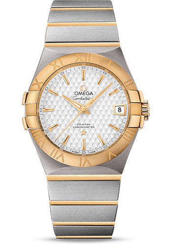 Omega Constellation 123.20.35.20.02.006 Co-Axial 35mm Steel Case - Yellow Gold Bezel - Silver Dial - Yellow Gold Bracelet Main image