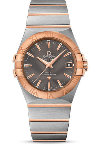 Omega Constellation 123.20.35.20.06.002 Co-Axial 35mm Steel Case - 18K Red Gold Bezel - Grey Dial Main image
