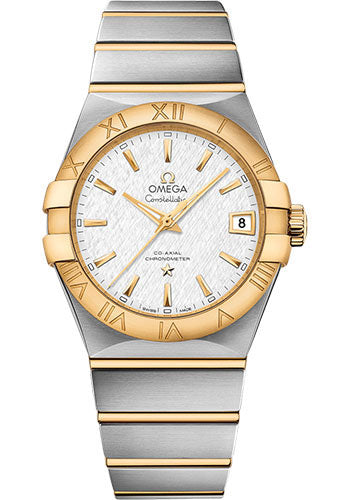 Omega Constellation 123.20.38.21.02.006 Co-Axial Master Chronometer 38mm Steel And Yellow Gold Case - White -Silvery Dial - Brushed Steel Bracelet Main image